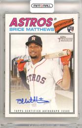 2026 Topps Heritage  Brice Matthews #ROA-BM Real One Autograph Card Astros