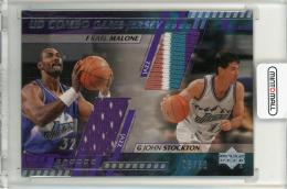 2000-01 UPPER DECK Karl Malone/John Stockton UD COMBO DUAL GAME JERSEY【08/50】