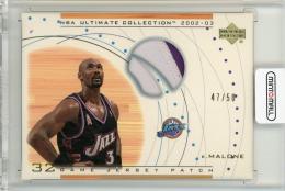 2002-03 Upper Deck Ultimate Collection Karl Malone Game Jersey Patch【47/50】