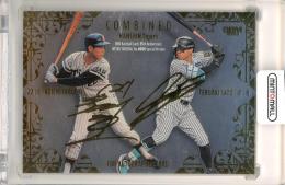 2025 BBM BBMカード35周年&週刊ベースボール4000号記念 スペシャルバージョン 田淵幸一/佐藤輝明 #CB02 CROSS OCEAN 銀紙金箔サイン版【005/200】 阪神