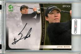 2021 EPOCH JLPGA 日本女子プロゴルフ協会 オフィシャルトレーディングカード 申ジエ #AG-14 直筆サインカード ベース版【66/90】