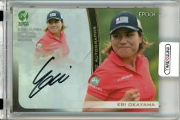 2021 EPOCH JLPGA 日本女子プロゴルフ協会 オフィシャルトレーディングカード 岡山絵里 #AG-30 直筆サインカード パラレル版【20/30】