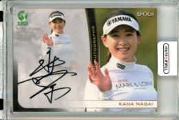 2021 EPOCH JLPGA 日本女子プロゴルフ協会 オフィシャルトレーディングカード 永井花奈 #AG-44 直筆サインカード ベース版【058/100】