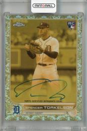 2022 Topps Gilded Collection Spencer Torkelson Topps Chrome Cast in Gold Autographs #CGA-ST【053/199】 Detroit Tigers