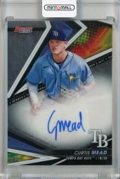 2022 Topps Bowman’s Best Curtis Mead Best of 2022 Autographs #B22-CME Tampa Bay Rays