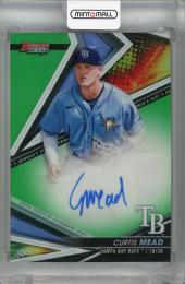 2022 Topps Bowman’s Best Curtis Mead Best of 2022 Autographs Green #B22-CME【49/99】 Tampa Bay Rays