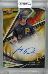 2022 Topps Bowman’s Best Henry Davis Best of 2022 Autographs Gold Lava #B22-HD【46/75】 Pittsburgh Pirates