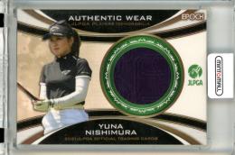2021 EPOCH JLPGA 日本女子プロゴルフ協会 オフィシャルトレーディングカード 西村優菜 #PM05 オーセンティックウェア メモラビリアカード【170/225】