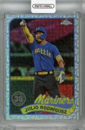 2024 Topps Series 1 Julio Rodriguez 1989 Topps Baseball Chrome Silver Packs #T89C-44 Seattle Mariners