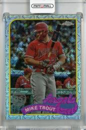 2024 Topps Series 1 Mike Trout 1989 Topps Baseball Chrome Silver Packs #T89C-17 Los Angeles Angels