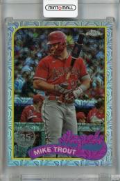 2024 Topps Series 1 Mike Trout 1989 Topps Baseball Chrome Silver Packs #T89C-17 Los Angeles Angels