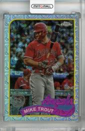 2024 Topps Series 1 Mike Trout 1989 Topps Baseball Chrome Silver Packs #T89C-17 Los Angeles Angels