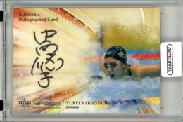 2020 BBM INFINITY 中西悠子 直筆サインカード 横版【35/90】 競泳