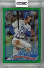 2024 Topps Series 1 Freddie Freeman 1989 Topps Baseball Chrome Silver Packs Green #T89C-45 【16/99】 Los Angeles Dodgers