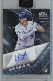 2023 Topps Chrome Black Vinnie Pasquantino Autographs #CBA-VP RC Kansas City Royals