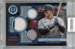 2024 TOPPS TRIBUTE Anthony Rizzo Triple Relics Blue #TTR-ARI【123/150】 New York Yankees