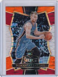 2016-17 Panini Select Oklahoma City Thunder Domantas Sabonis Base Premier Level Tri-Color #194 RC