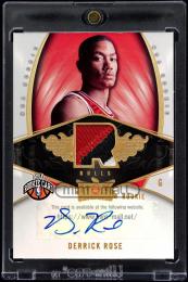 2008-09 Fleer Hot Prospects #137 Derrick Rose Rookie Patch Autograph【014/199】 Chicago Bulls
