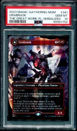 【MOM】【EN】【ダブルレインボーFOIL/シリアル】《ウラブラスク/Urabrask》【PSA10】