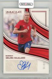 2023-24 PANINI Immaculate Collection Erling Haaland Splendid Signatures Ruby #8【Last No. 30/30】 Norway