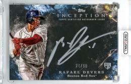 2018 Topps Inception Rafael Devers #SS-RD Inception Silver Signing【24/90】 Red Sox
