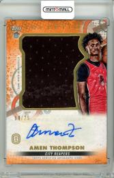 2022-23 Topps Inception Overtime Elite Amen Thompson Jumbo Relic Autographs Orange #AJRCAMT1【04/25】 City Reapers
