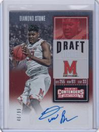 2016-17 Panini Contenders Draft Picks University Of Maryland Diamond Stone Draft Ticket #114 46/99