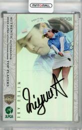 2022 EPOCH JLPGA OFFICIAL TRADING CARDS TOP PLAYERS 阿部未悠 直筆サインカード パラレル版(RC)【16/45】