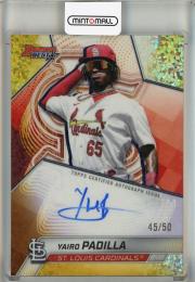 2025 Bowman's Best Yairo Padilla Best of '25 Autographs Gold Mini-Diamond Refractors #B25YP【45/50】 St. Louis Cardinals