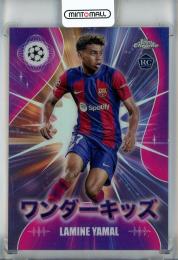 2023-24 Topps Chrome UEFA Club Competitions Japan Lamine Yamal Wonderkids #WK3 FC Barcelona