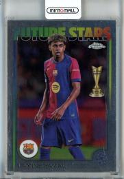 2024-25 Topps Chrome UEFA Club Competitions Lamine Yamal #27 FC Barcelona