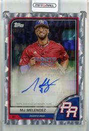 2023 Topps World Baseball Classic MJ Melendez Autographs Cracked Ice【40/99】 Kansas City Royals