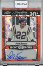 2024 Leaf Metal Sports Heroes Multi-Sport Paul Krause Signature Decade/Orange【2/4】