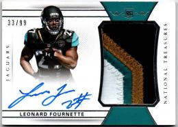 2017 PANINI National Treasures #189 / LEONARD FOURNETTE JSY AU RC	 【33/99】