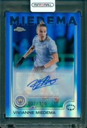2024-25 TOPPS CHROME WOMAN’S UEFA CHAMPIONS LEAGUE  Vivianne Miedema Veterans and Rookies Autographs Blue Refractor #AV-VM【7/150】 Manchester City