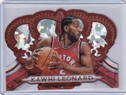 2018-19 Panini Crown Royale Toronto Raptors Kawhi Leonard Base Crystal #177  56/99