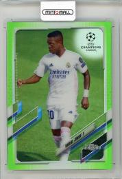 2020-21 TOPPS Chrome UEFA Champions League Vinicius Junior Neon Green Refractors #89【01/99】 Real Madrid CF