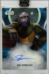 2023 Topps Star Wars Shignature  Steve Blum as Zeb Orrelios Autograph Blue 27/50