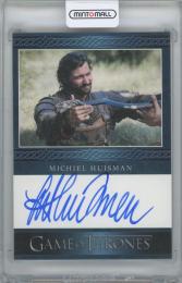 2023 RITTENHOUSE Game of Thrones Art and Images Blue Autographs / MICHIEL HUISMAN as DAARIO NAHARIS