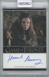 2023 RITTENHOUSE Game of Thrones Art and Images Bordered Autographs / HANNAH MURRAY as GILLY