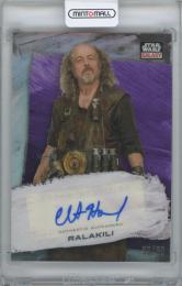 2022 TOPPS Chrome Star Wars Galaxy Autographs Purple Refractors / CLINT HOWARD as RALAKILI 【33/50】