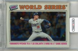 2026 Topps Heritage Yoshinobu Yamamoto / Los Angeles Dodgers Chrome World Series Highlights #313