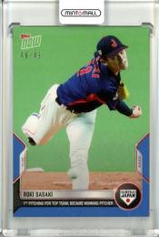 2022 Topps Now 侍ジャパンセット WBC 13 佐々木朗希 Blue PARALLEL 46/49