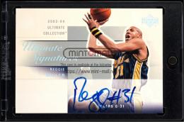 2003-04 Ultimate Collection #RM Reggie Miller Signatures ※表面変色あり  (MSV#1633)