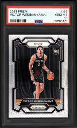 2023-24 Panini Prizm #136 Victor Wembanyama 【PSA GEM MT 10】  (MSV#2191)