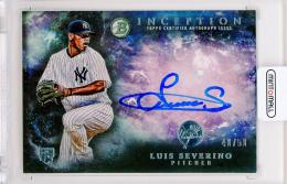 2016 Bowman Inception Luis Severino #RA-LS Rookie Autograph【40/50】 New York Yankees ※両面にやや白欠けあり
