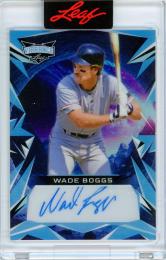 2022 Leaf Vibrance Wade Boggs #BA-WB1 Autograph Blue【2/3】 Boston Red Sox