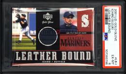 2001 Upper Deck Gold Glove #LBI Ichiro Suzuki Leather Bound【PSA EX-MT 6】  (MSV#1717)