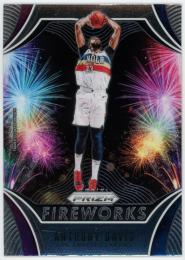 2019-20 Panini Prizm Fireworks #7 Anthony Davis