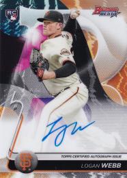 2020 Topps Bowman's Best San Francisco Giants Logan Webb Best of '20 Autographs